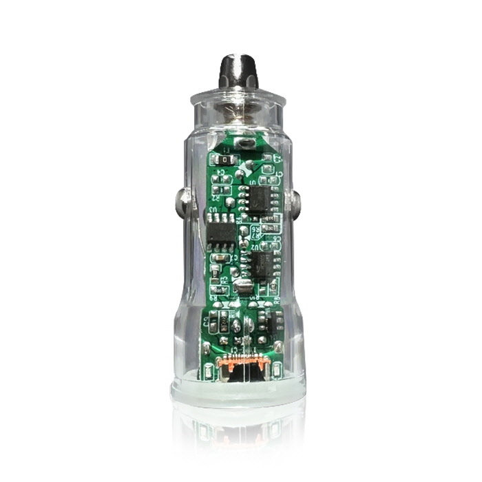 더존 2포트 차량용 48W PD PPS+QC 3.0 초고속 충전기 시거잭 화이트투명 - 상세 이미지 4