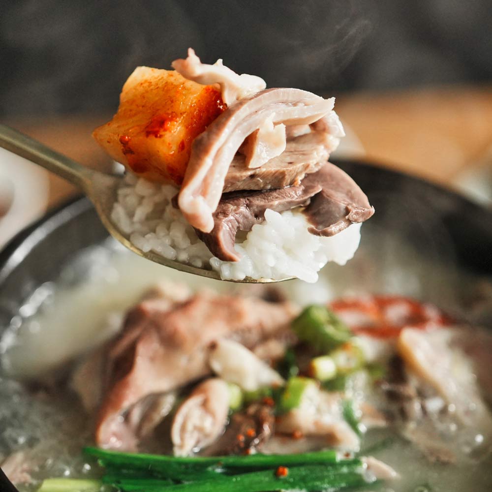 선비찬 돼지내장국밥 600g 1팩+1팩(총2팩) 국내산 내장 고기 오소리 염통 머리고기 별미 - 상세 이미지 4