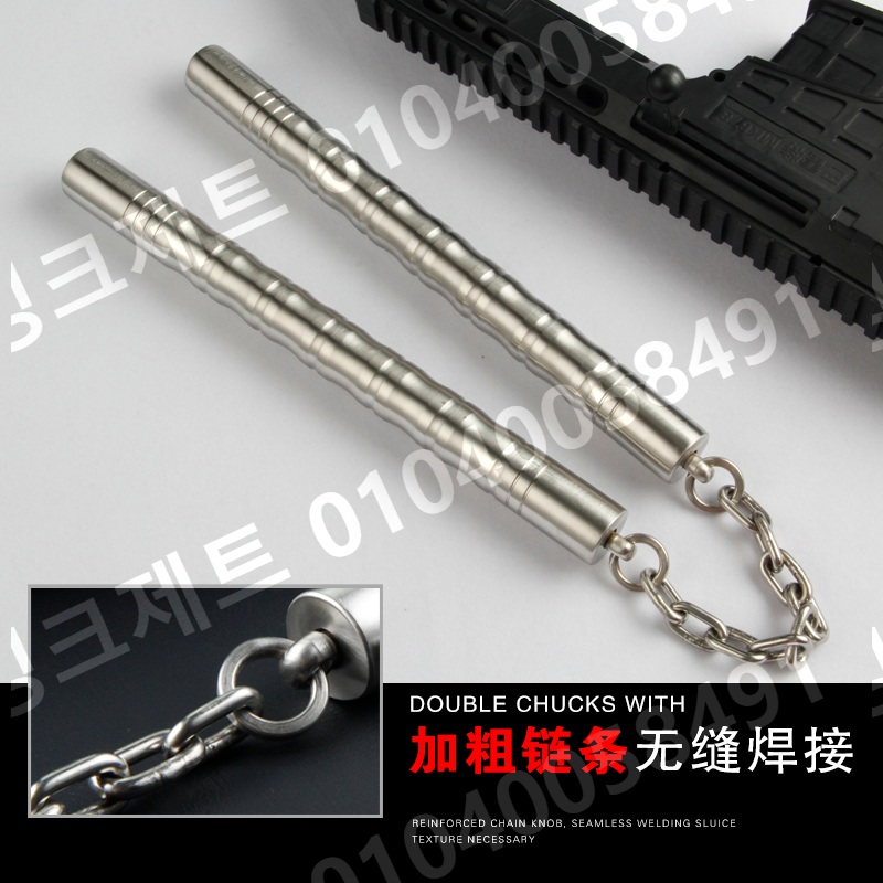 호신용 쌍절곤 미끄럼 방지 절권도 태권도 수련 몽둥이 호신용품 - 상세 이미지 5
