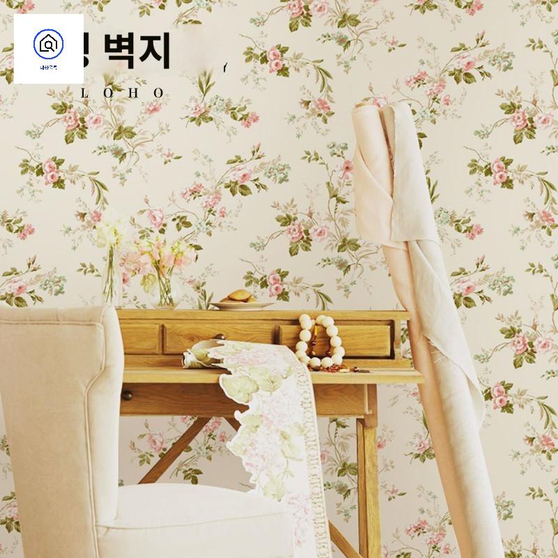 수입벽지 플라워 빈티지 레그노 엔틱 레트로 - 상세 이미지 2