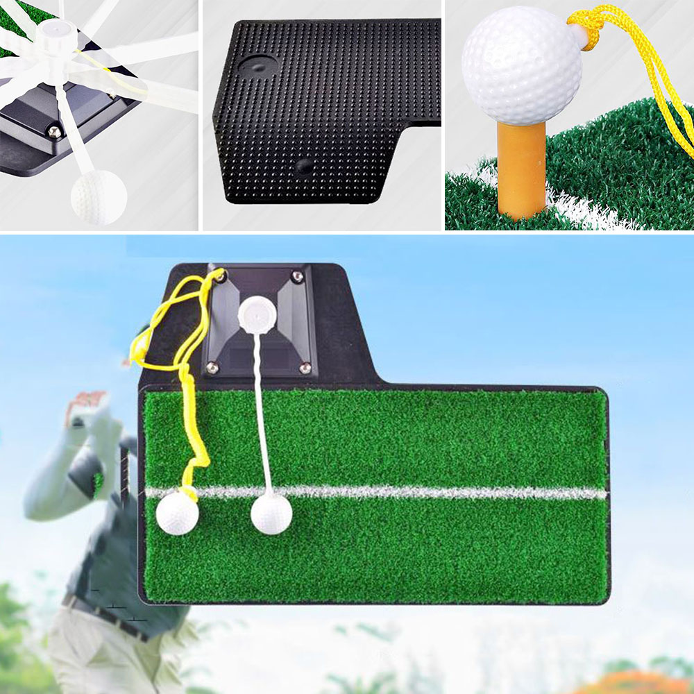 골프 스윙 연습매트 장타 트레이닝 회전스틱 줄공 논슬립 패드