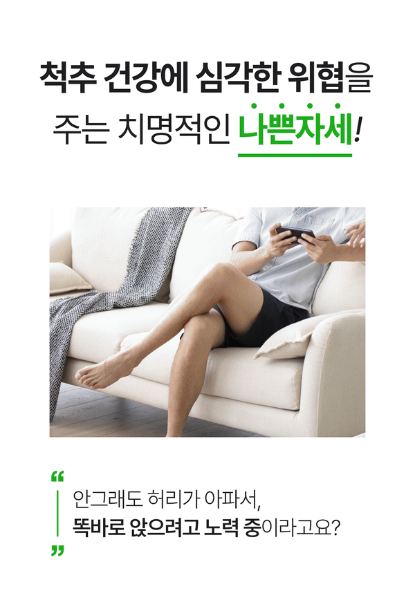 모미착 척추 협착증 허리 디스크 굽은등 펴주는 허리편한 자세교정 등받이 좌식 의자 판매처 상세 정보 이미지 3