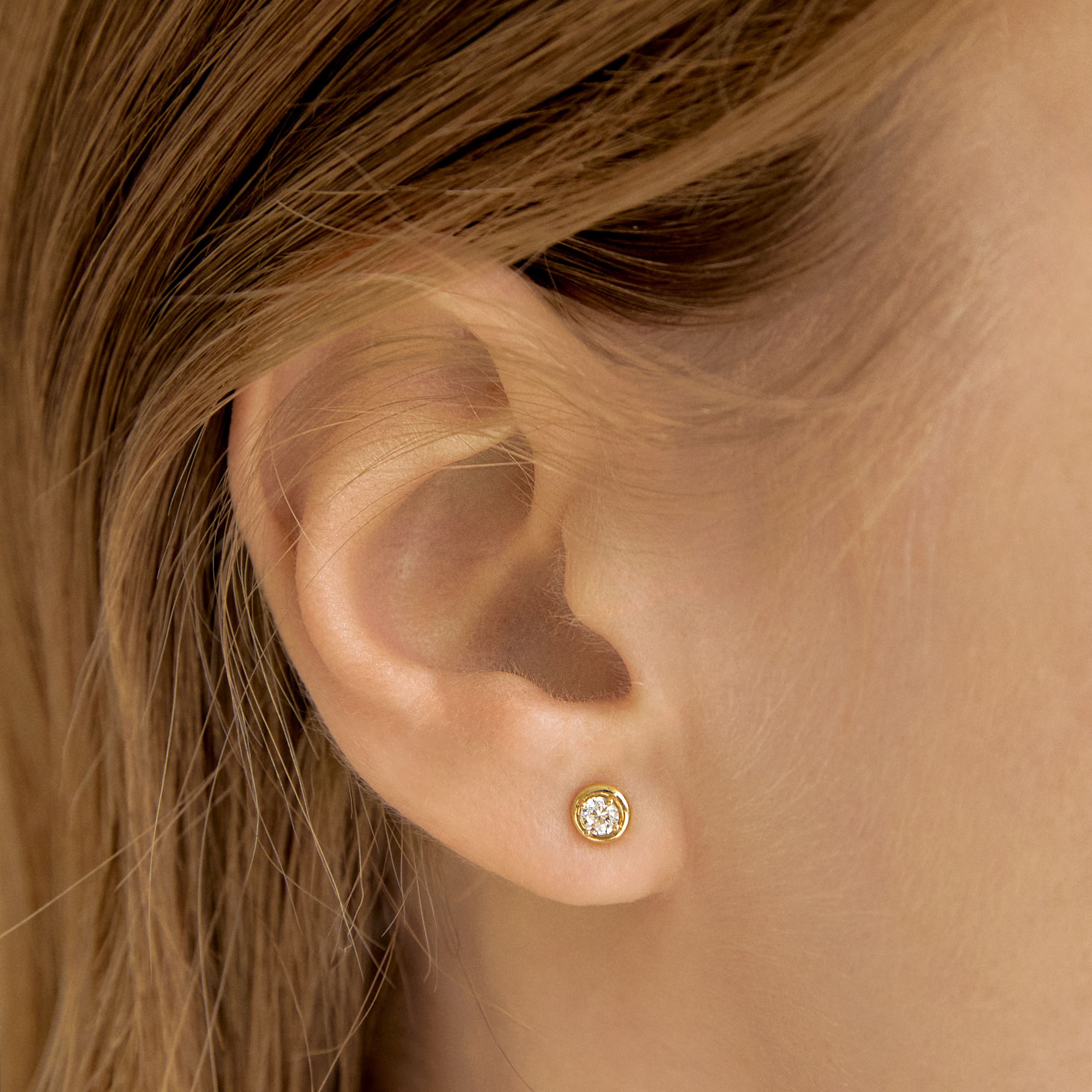 [슈퍼적립] 14k 루체 베젤 귀걸이