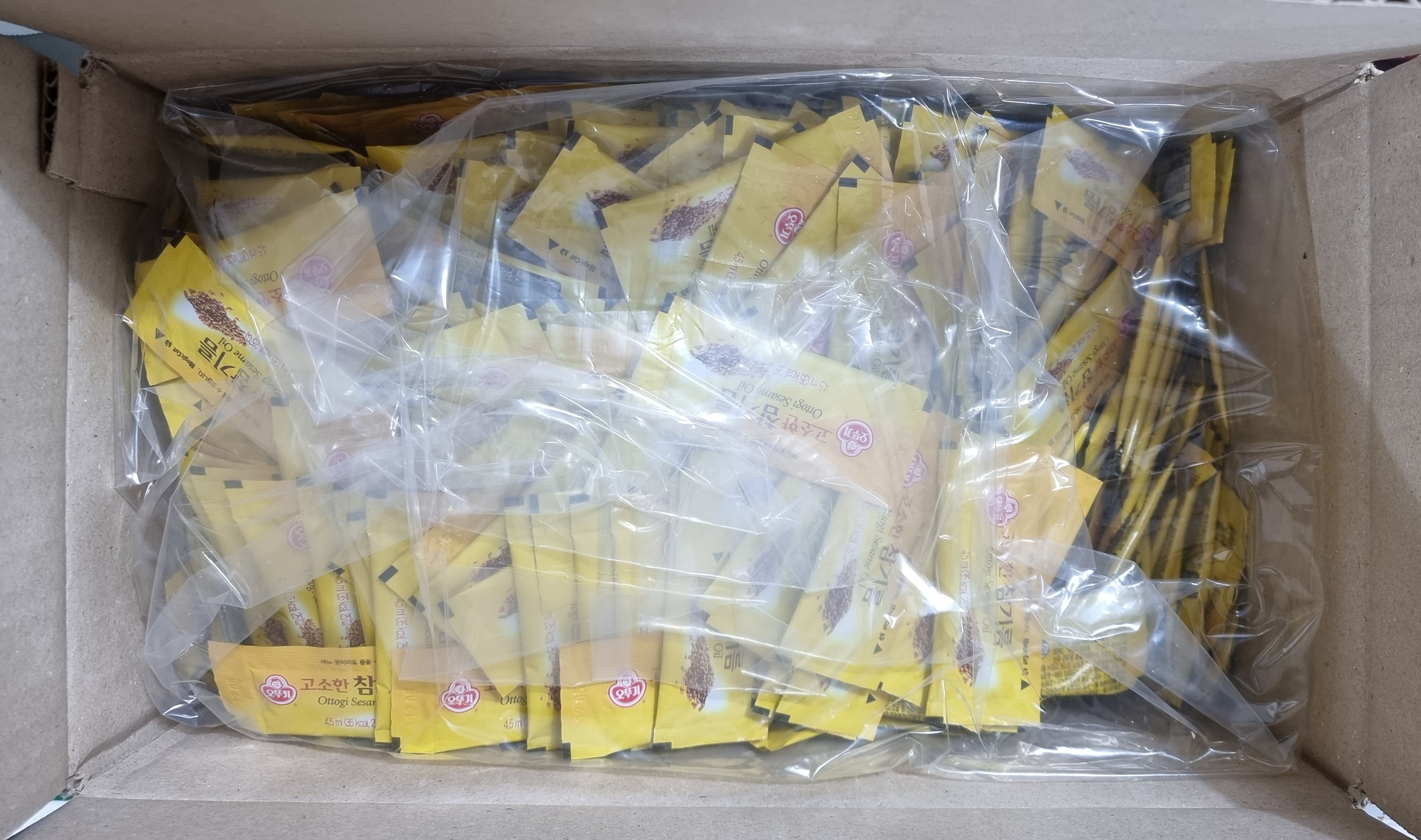오뚜기 고소한 참기름 4.5ml x 1000개 일회용참기름 1박스 - 상세 이미지 4
