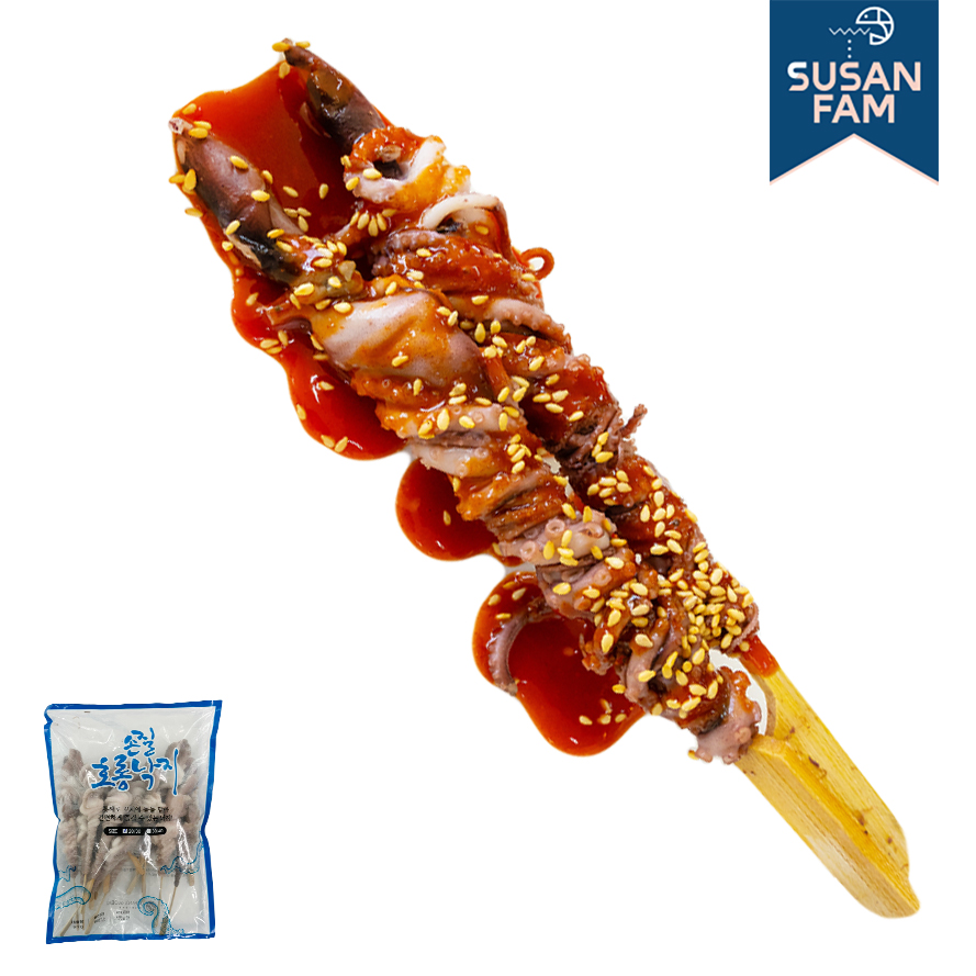 낙지호롱 900g 낙지꼬치구이 냉동낙지 (양념소스 2팩)