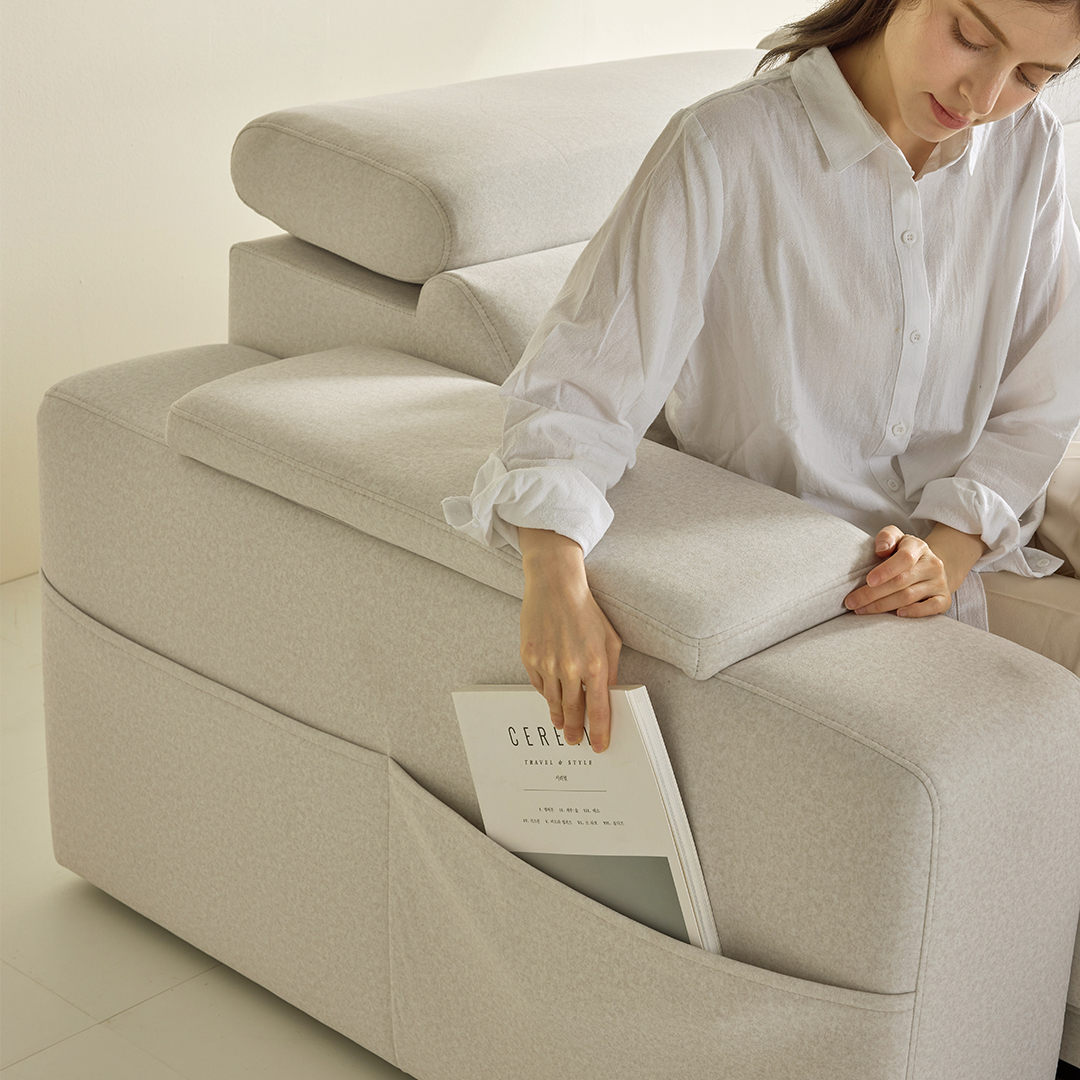 3인용 타이보텍스 우퍼형 모션 소파 리클라이너 슬라이드 무빙 패브릭 쇼파 C_223 1세대