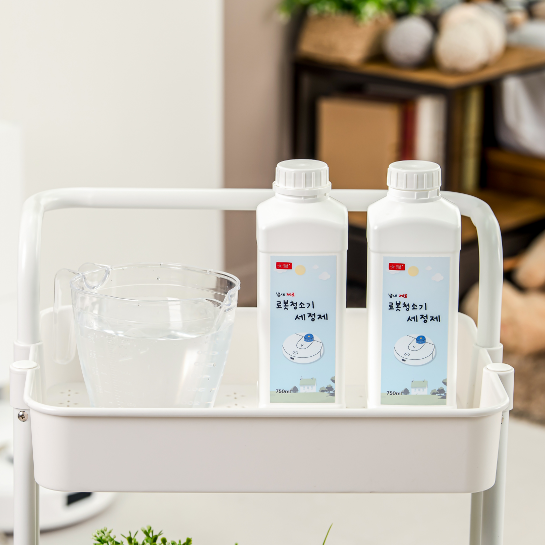 맑음더하기 냄새제로 로봇청소기 세정제 전용 세제 클리너 호환 로보락세제 대용량 750ml - 상세 이미지 5