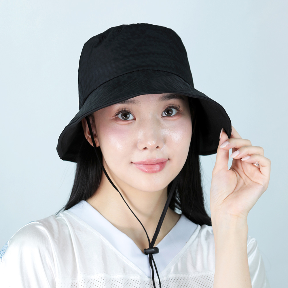 루페오 여성 투웨이 체크 기능성 벙거지 골프 등산 산책 모자 - 상세 이미지 3