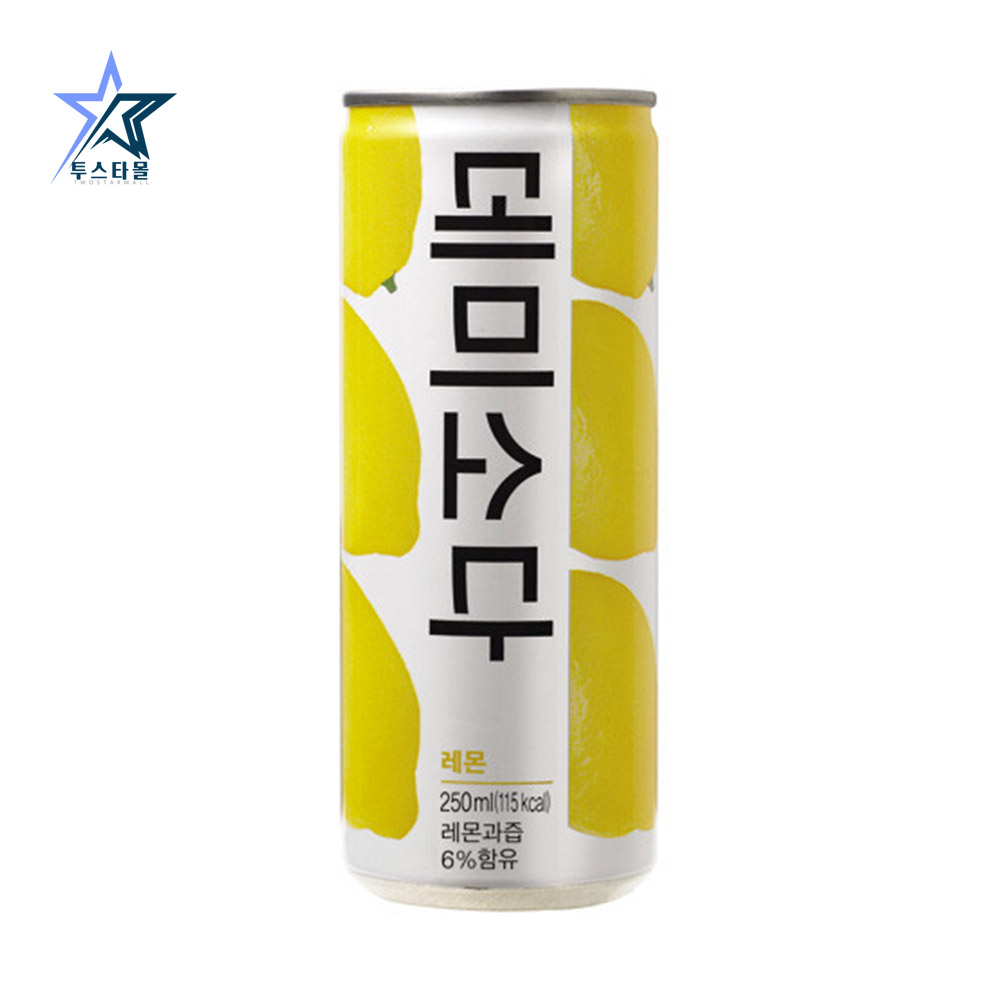 데미소다 탄산음료 애플12캔 레몬 복숭아 청포도 각6개씩 250ml 30캔 - 상세 이미지 3