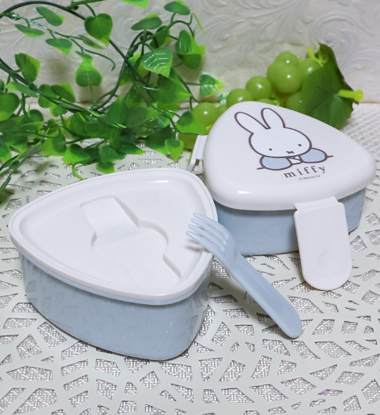 스케이터 미피 캐릭터 삼각김밥용 항균 2단 포크 도시락 500ml ONWT1AG - 주방·식기 - 하카타몰