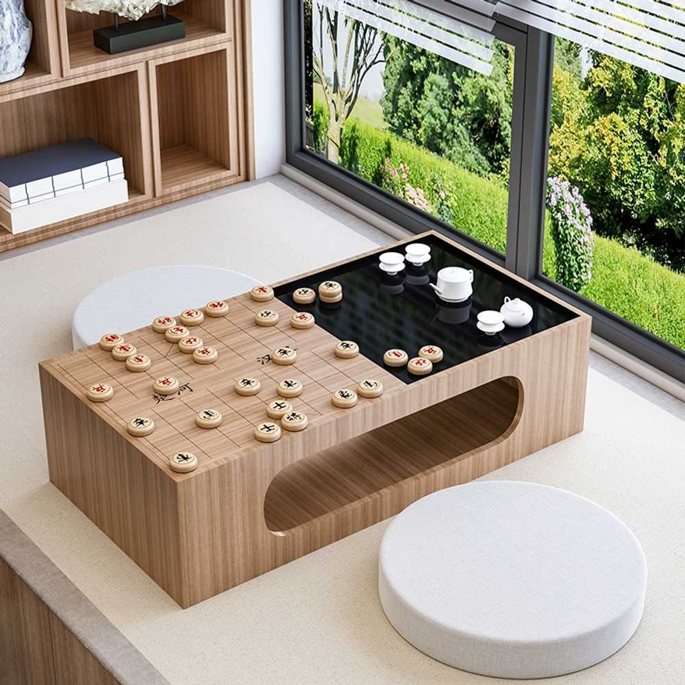 고급 바둑 테이블 좌식 경로당 장기판 받침대 오목판 A형 바둑 935x480 - 상세 이미지 5