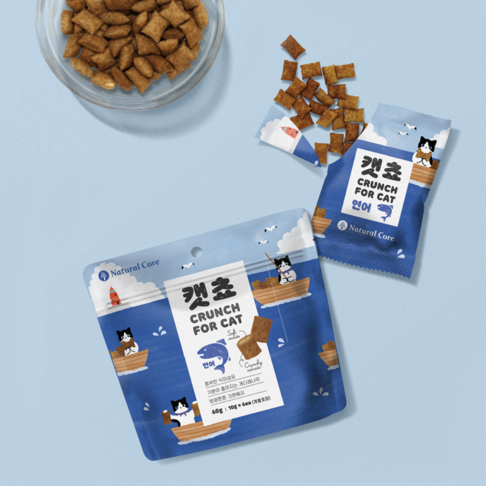 캣쵸 네츄럴 코어 겉바속초 고양이 간식 60g 치킨 이미지 6