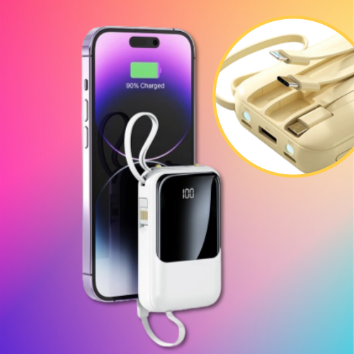 대용량 보조배터리 10000mAh LCD 잔량표시 3in1 4대 동시충전