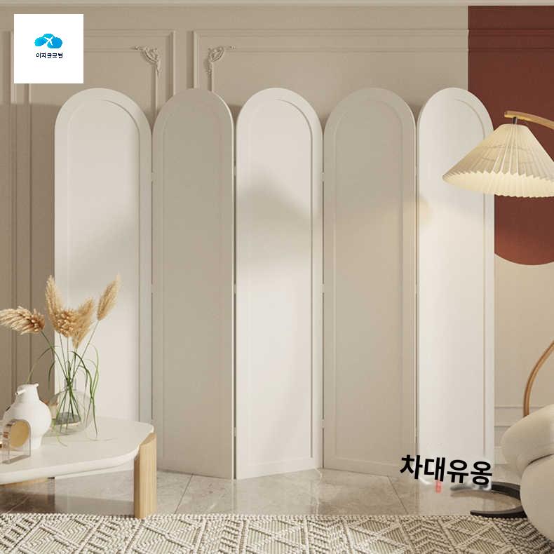 아치형 접이식 칸막이 파티션 블랙 가림막 - 상세 이미지 2