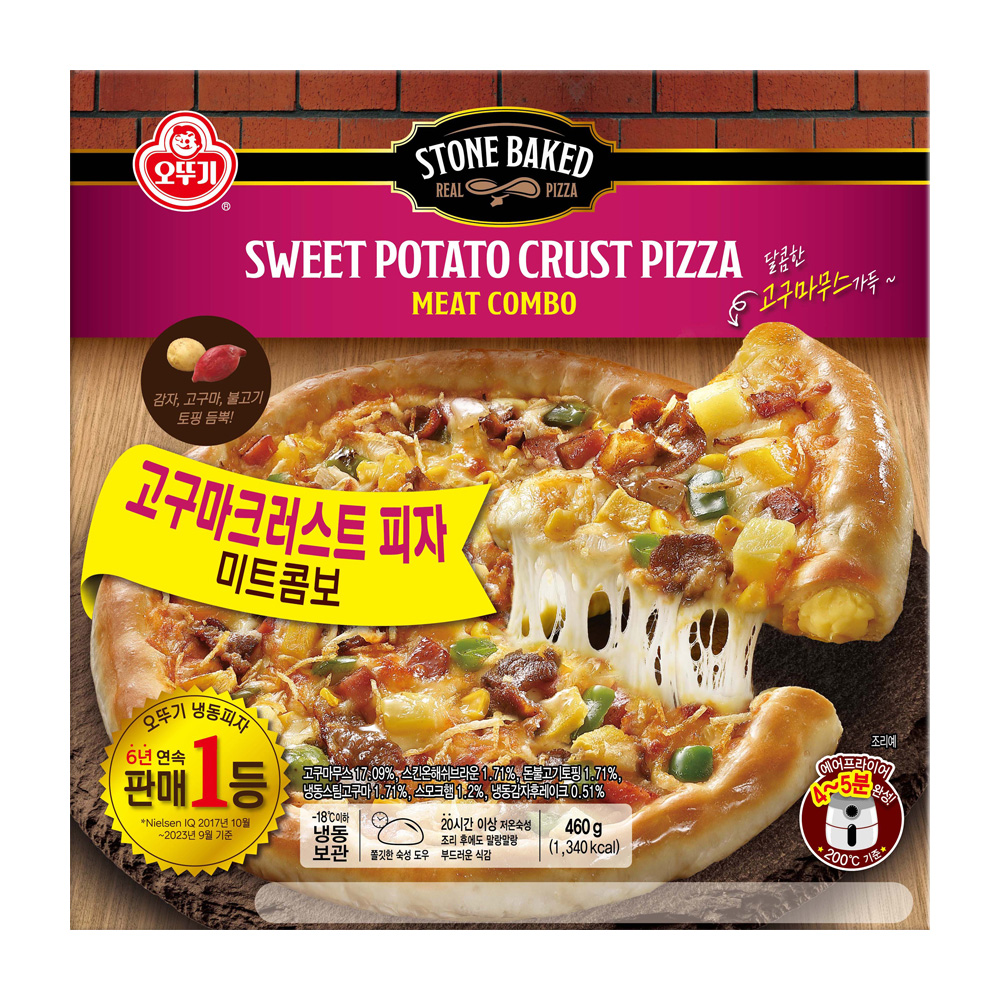 오뚜기 미트 콤보 고구마 크러스트 피자 497g - 메인 이미지