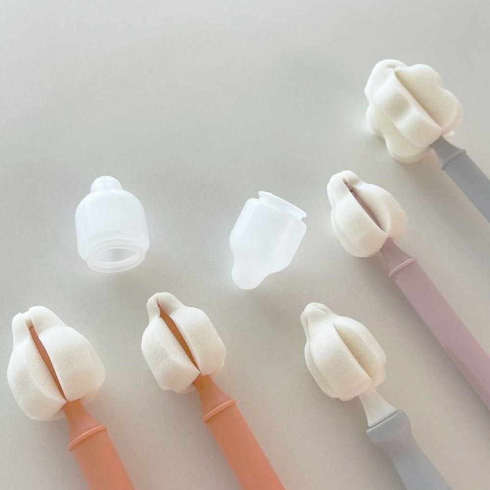 하이비 몽글이 젖병 젖꼭지 세척솔 롱미니브러쉬+필터폼젖꼭지솔+먼지캡 - 상세 이미지 2