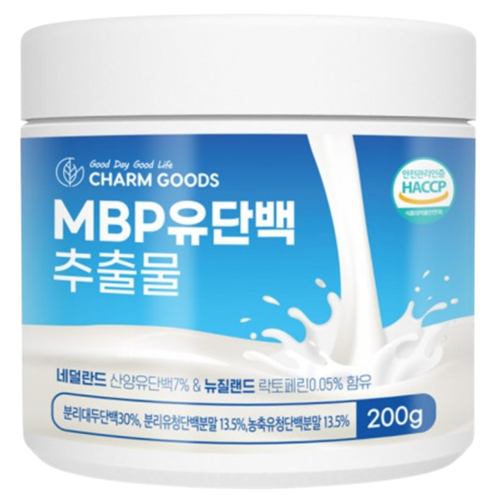 참굿즈 MBP 유단백 추출물 분말 200g 1통 산양유 분리대두 분리유청 농축유청 단백질 - 상품 이미지