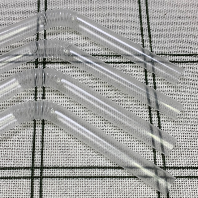 일회용 개별포장 스트로우 자바라 주름 투명빨대 7mm 25cm 1박스 10000개 - 상품 이미지