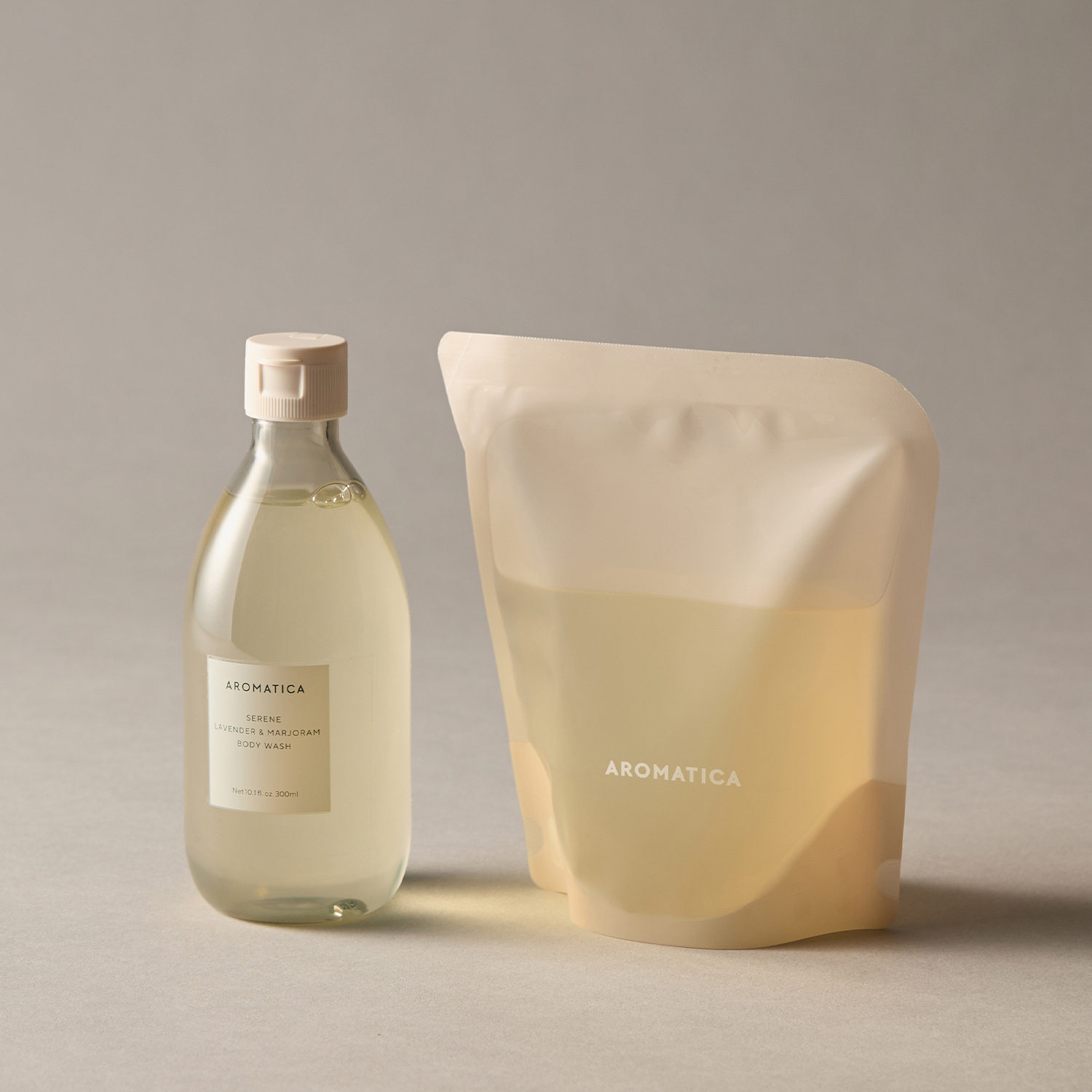아로마티카 서렌 바디워시 300ML & 리필 300ML 세트 향좋은 바디워시 클렌져 샤워젤 대용