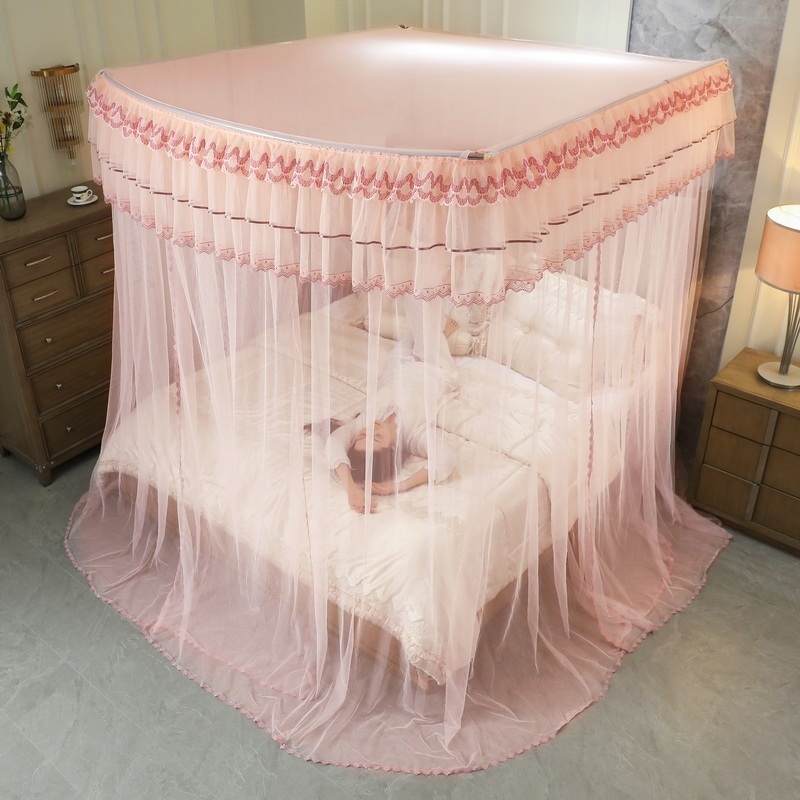 공주 모기장 침대 슈퍼싱글 캐노피 레이스