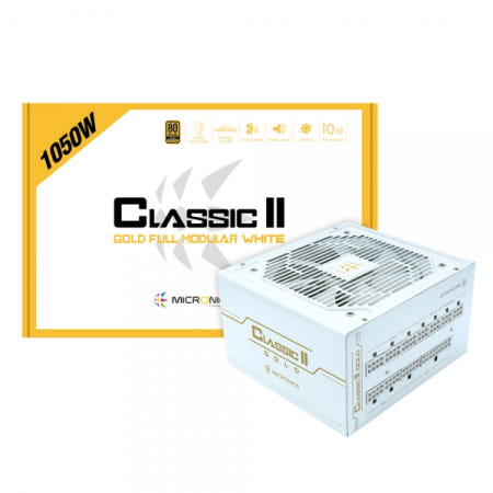 [재고보유] 마이크로닉스 Classic II 1050W 80PLUS GOLD 230V EU 풀모듈러 화이트