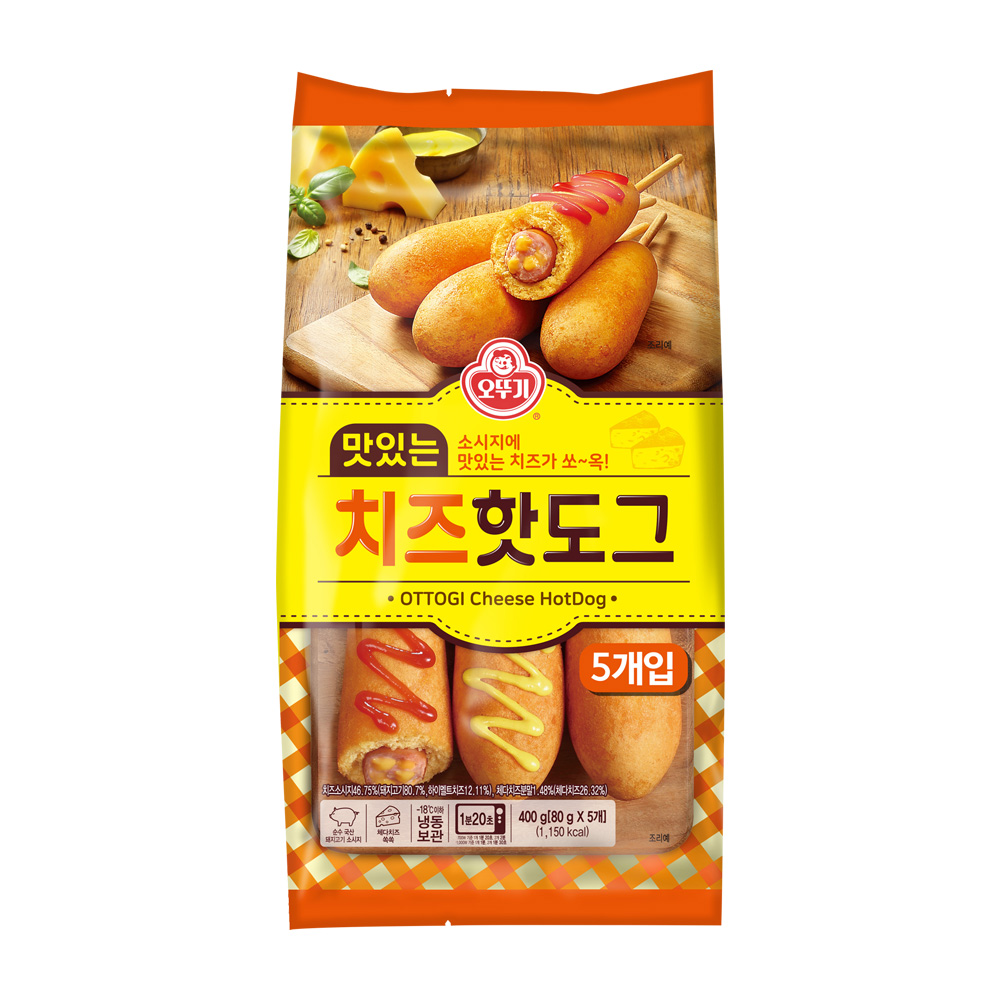 오뚜기 맛있는 치즈핫도그 400g - 상품 이미지