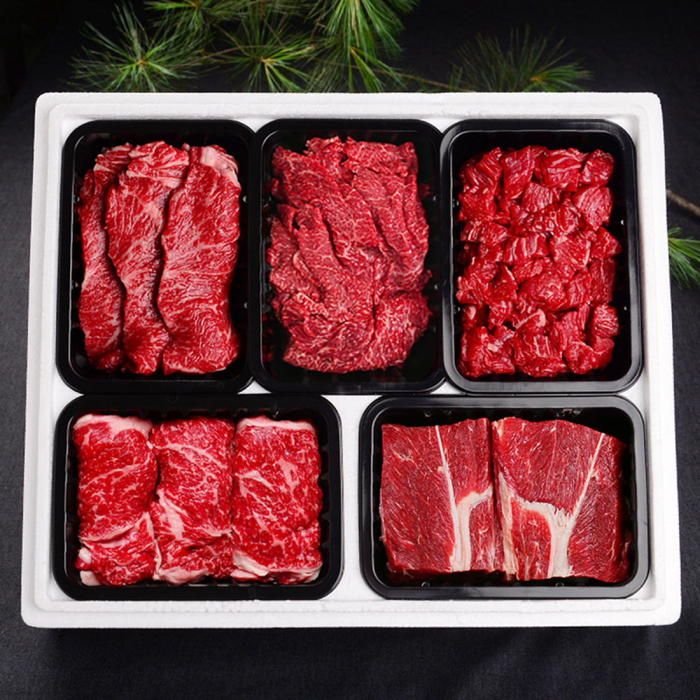 1++ 투뿔한우 한가득2호 특선물 세트 등심 채끝 불고기 국거리 사태 (1.5kg) 구이 소고기 대구축산농협 - 메인 이미지