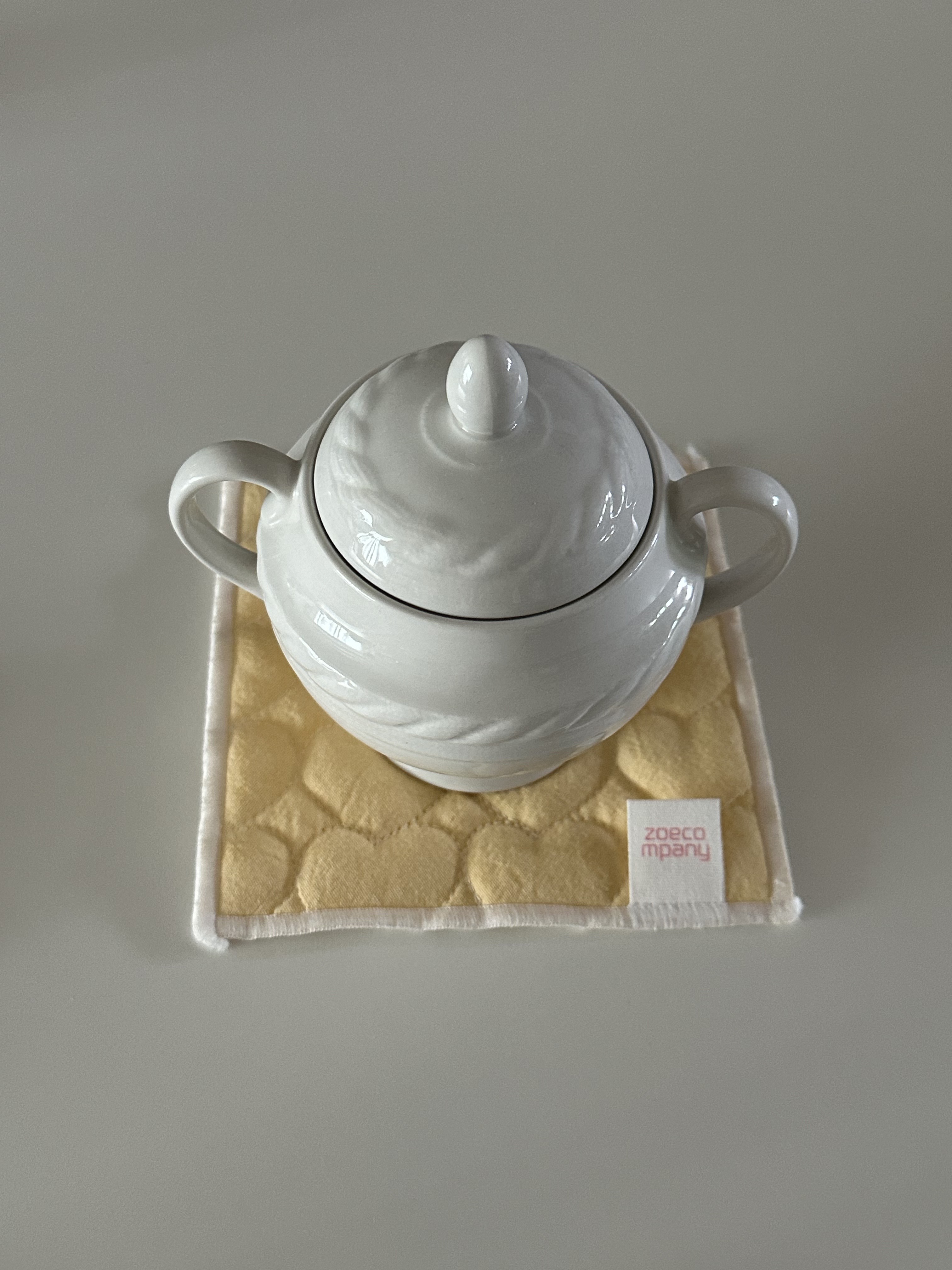 하트 누빔 제작 컵 받침대 티 코스터(4colors) - 상세 이미지 4