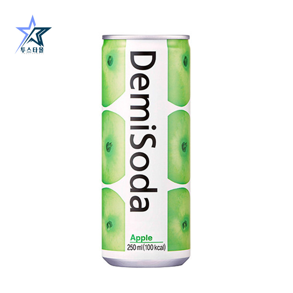 데미소다 탄산음료 애플12캔 레몬 복숭아 청포도 각6개씩 250ml 30캔 - 상세 이미지 2