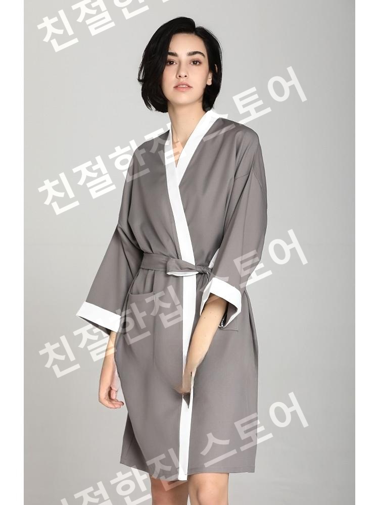 피부미용 가운 마사지 단체복제작 에스테틱 관리실 호텔 메이크업 사우나 - 상세 이미지 2