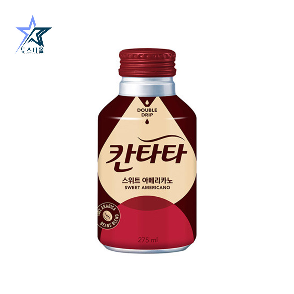 칸타타 콜드브루 블랙 스위트아메리카노 라떼 카라멜 275ml 각6개씩 24캔 캔커피 - 상세 이미지 2