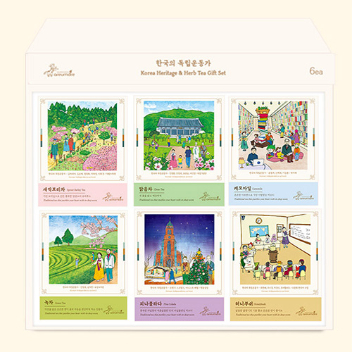 한국의 독립운동가 티선물세트/ 명절 행사 관광객 외국인 기념품 빼빼로데이 선물 - 상품 이미지