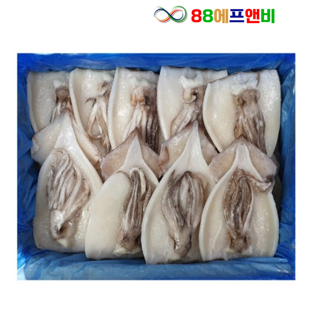할복오징어 활복 냉동손질오징어 선동 활복 4kg 벌크형 무탈피 20~24미