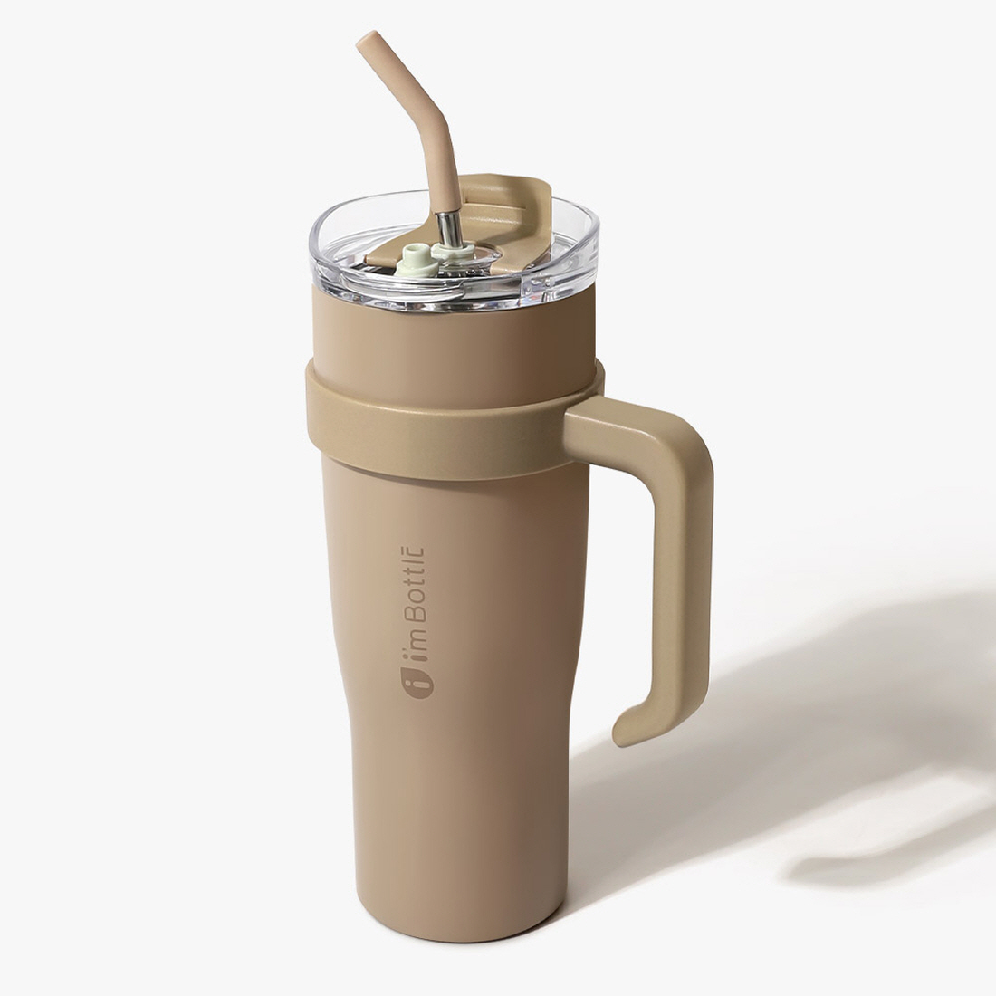 1리터텀블러 입구넓은 대용량 손잡이 보온 보냉 빨대 텀블러 1200ml - 상세 이미지 3