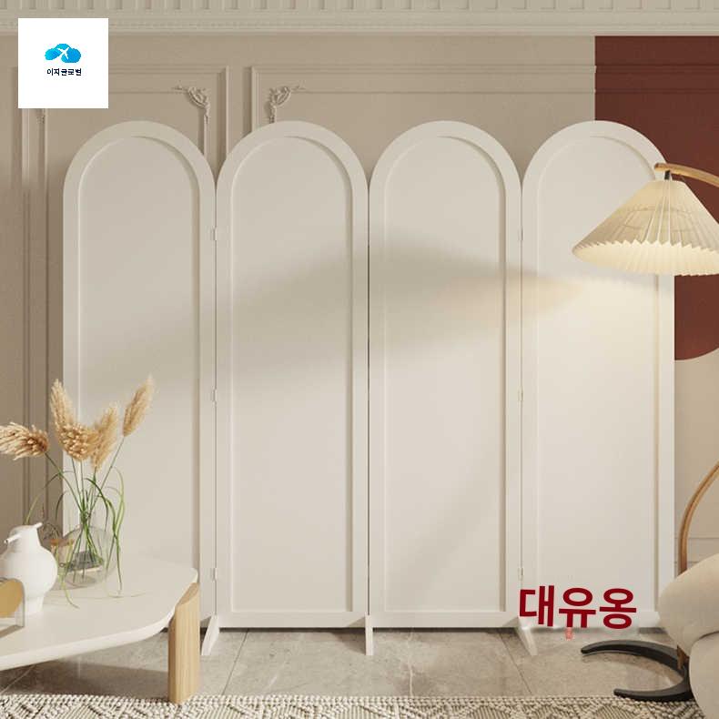 아치형 접이식 칸막이 파티션 블랙 가림막 - 상품 이미지