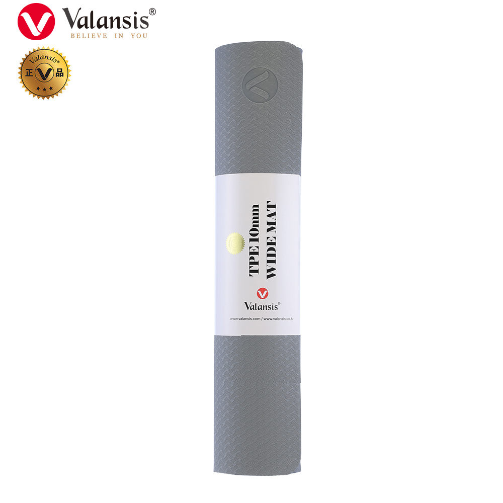 밸런시스 TPE 10mm 와이드 매트 소프트베이지 요가 운동 필라테스 스트레칭 홈트레이닝