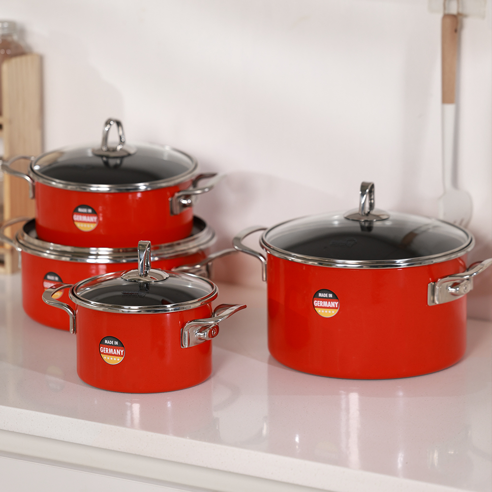 독일 콕스타 메탈리카 인덕션 법랑 2종 냄비세트 IH 인덕션용 신혼 무연마제 냄비