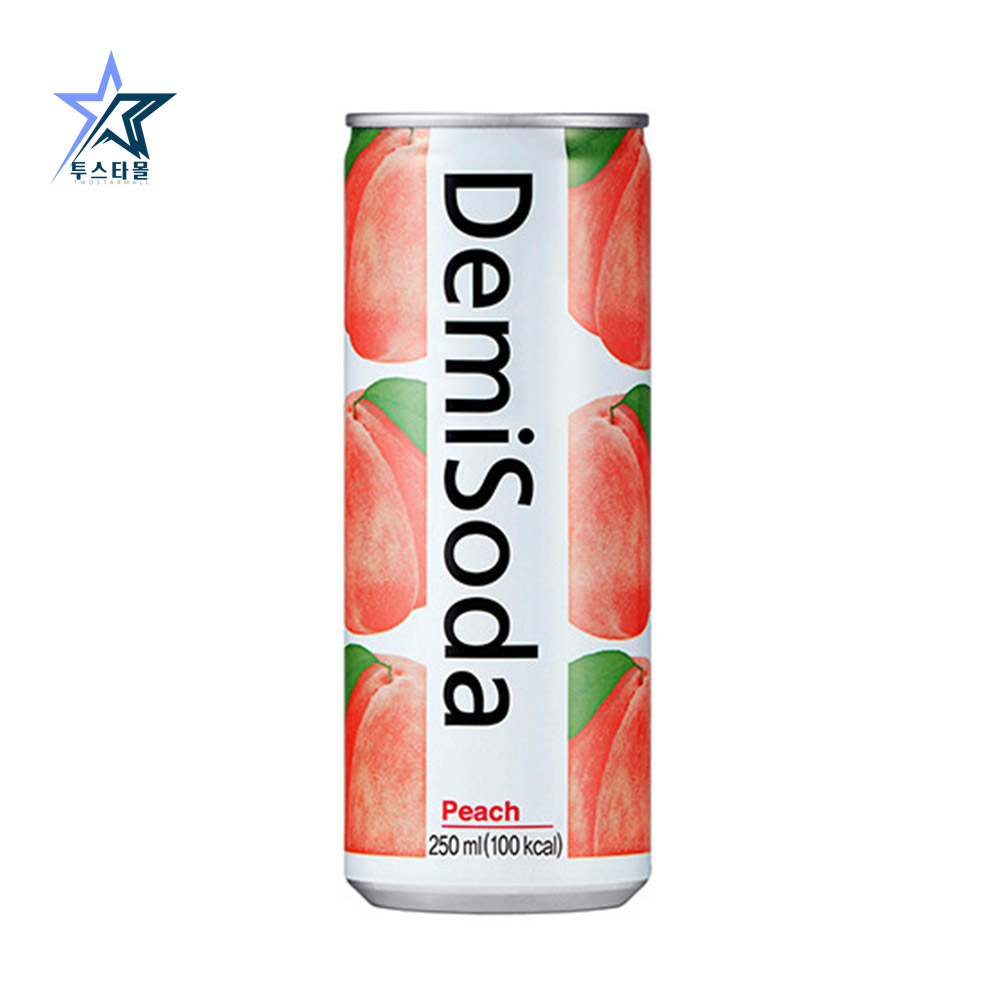 데미소다 탄산음료 애플12캔 레몬 복숭아 청포도 각6개씩 250ml 30캔 - 상세 이미지 4