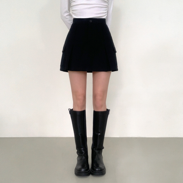 💗20%할인💗[기장선택/속바지O] 니엘로니 카고 포켓 코튼 A라인 치마 봄 하이웨스트 플리츠 미니 스커트(스쿨룩/프레피룩/새학기) 상세 이미지 41