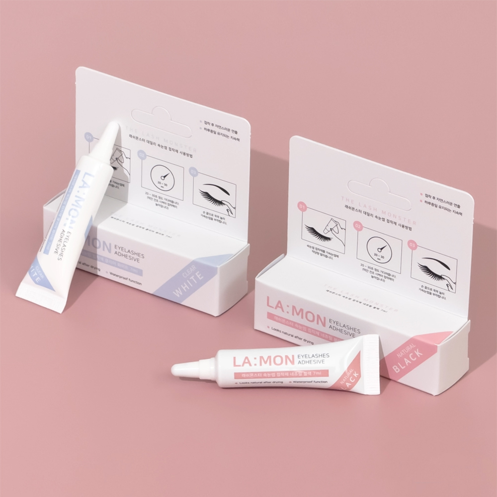 래쉬몬스터 데일리 속눈썹풀 7ml 셀프 속눈썹연장 네츄럴블랙 클리어화이트 라몽 미용재료 - 상세 이미지 2