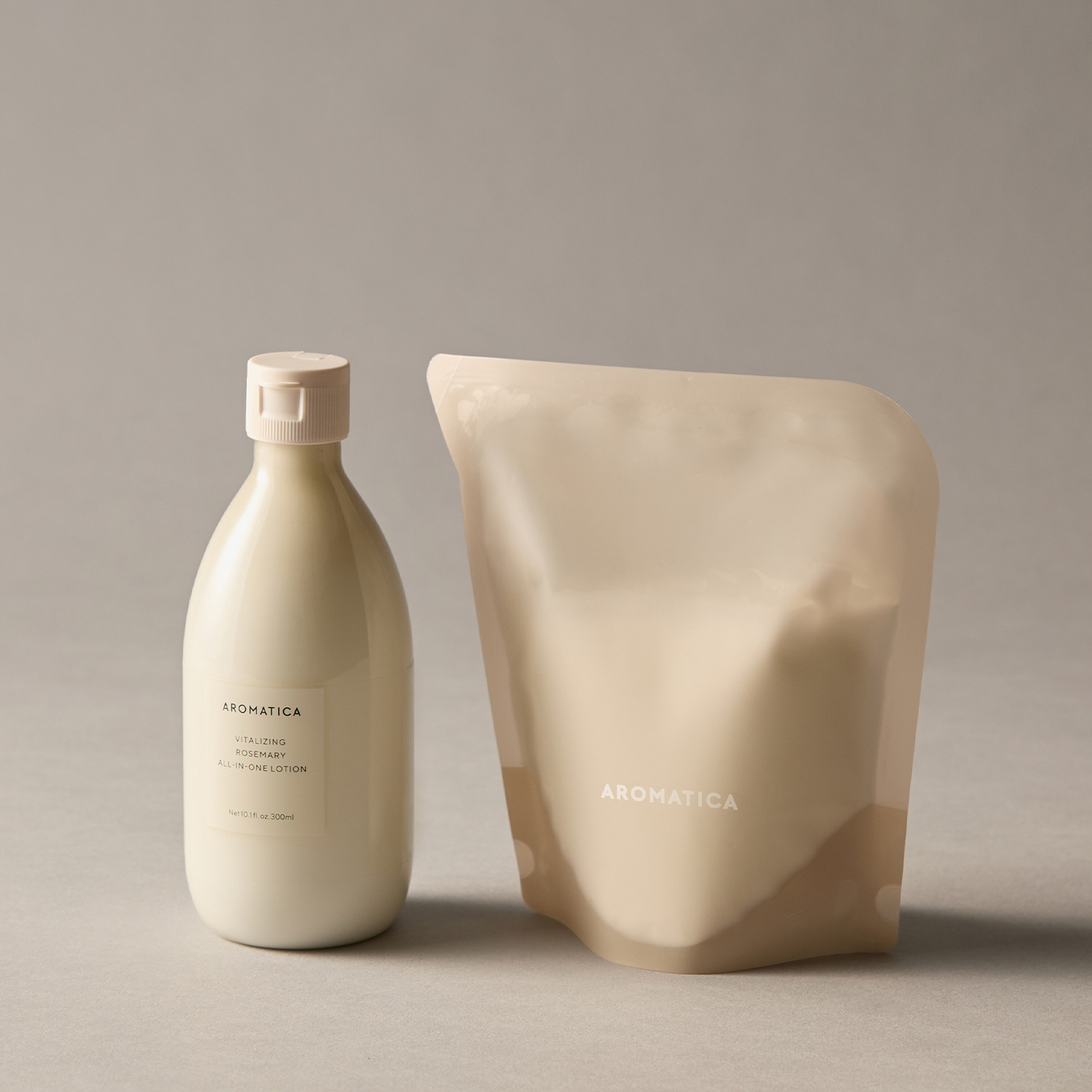 아로마티카 바이탈라이징 로즈마리 올인원 로션 300ML & 리필 300ML 세트