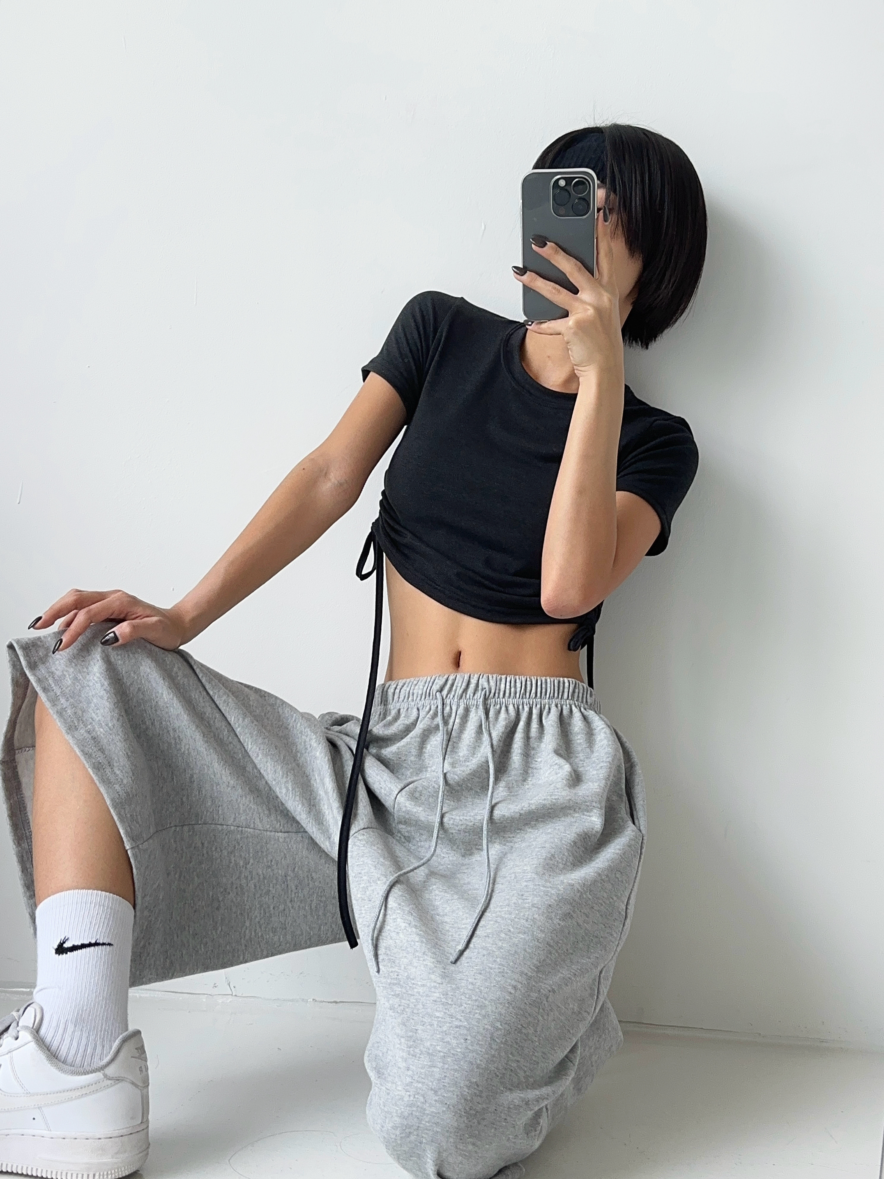 로라벨 반디 필라테스복 여성 요가복 필라테스 요가 상의 옷 커버업 운동복 탑 반팔 크롭 - 상세 이미지 2