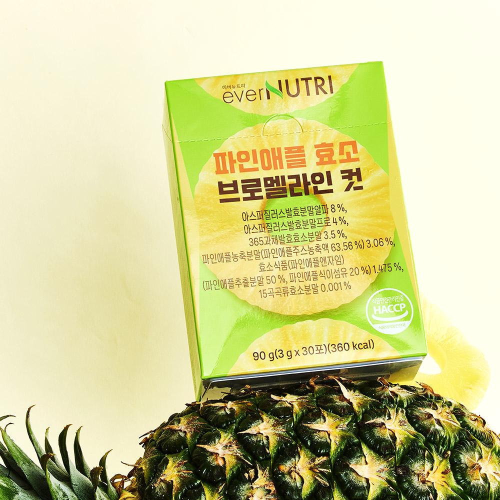 에버뉴트리 브로멜라인 파인애플 효소 30포, 1개 - 상세 이미지 3