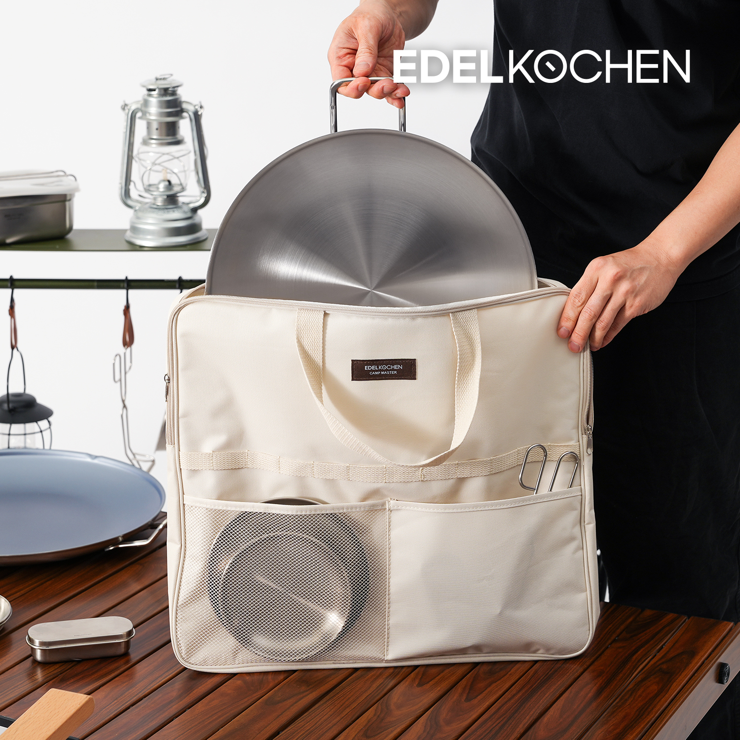 에델코첸 캠프마스터 캠핑그리들 32cm (사틴) 그릴팬 스텐불판
