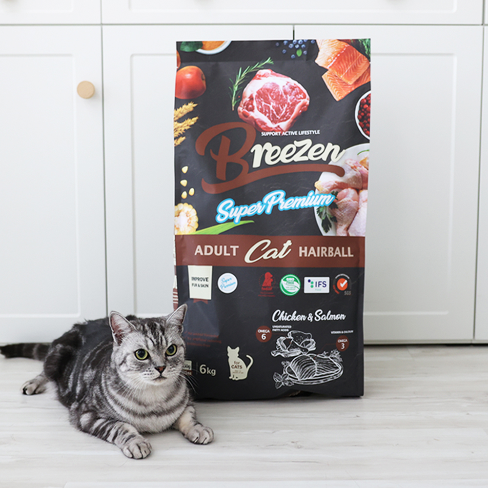 브리젠 슈퍼프리미엄 고양이사료 헤어볼, 6kg, 1개
