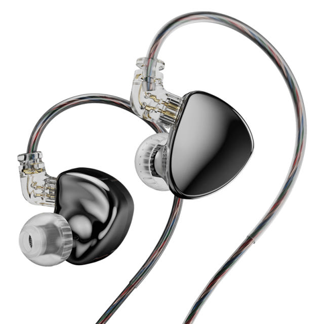 TRN MT5 HIFI 인이어 유선 이어폰 블랙 마이크 없음