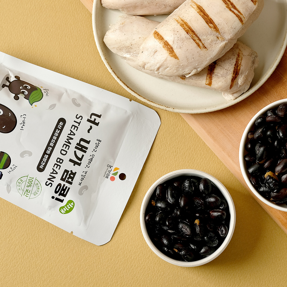 농가애 너내가찜콩 65g 콩간식 찜콩 검정콩 서리태 국산 검은콩 65g, 30개 이미지 6