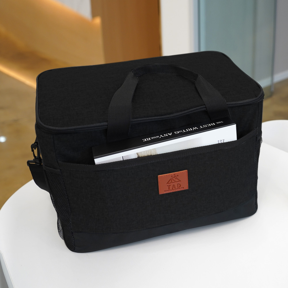 TAD 넓은 보냉백 방수 보냉가방 쿨러백 32L, 블랙