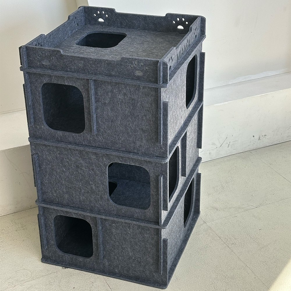 MIAMIA 미로 고양이 숨숨집 동굴 숨숨 터널 캣타워 대형