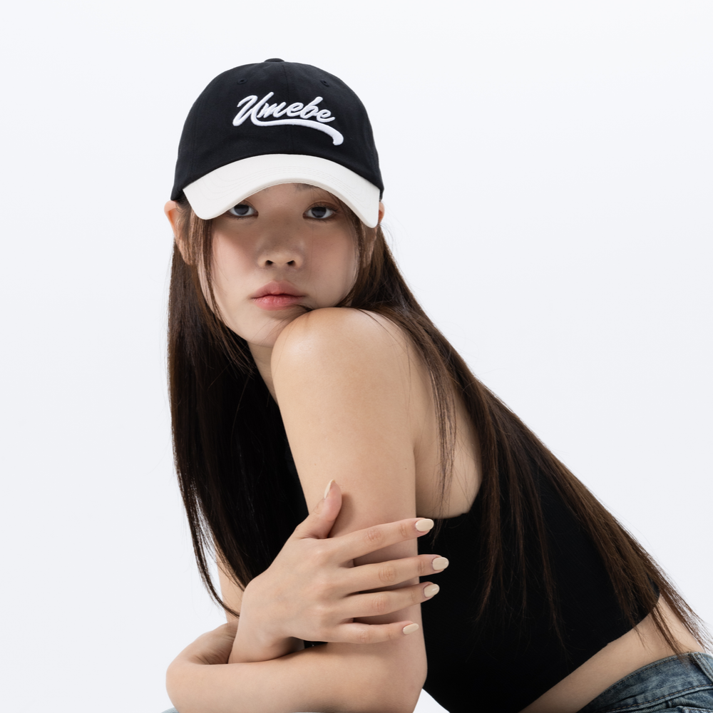 유미비 배색 야구모자 얼굴작아보이는 모자 패션 대두 커플 깊은 캡 볼캡 - 상세 이미지 3